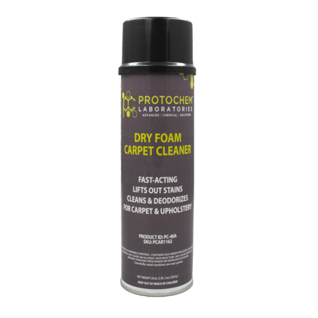 PROTOCHEM LABORATORIES Professional Foam Carpet Spot Remover And Deodorizer, 18 oz., EA1 PC-40A-1